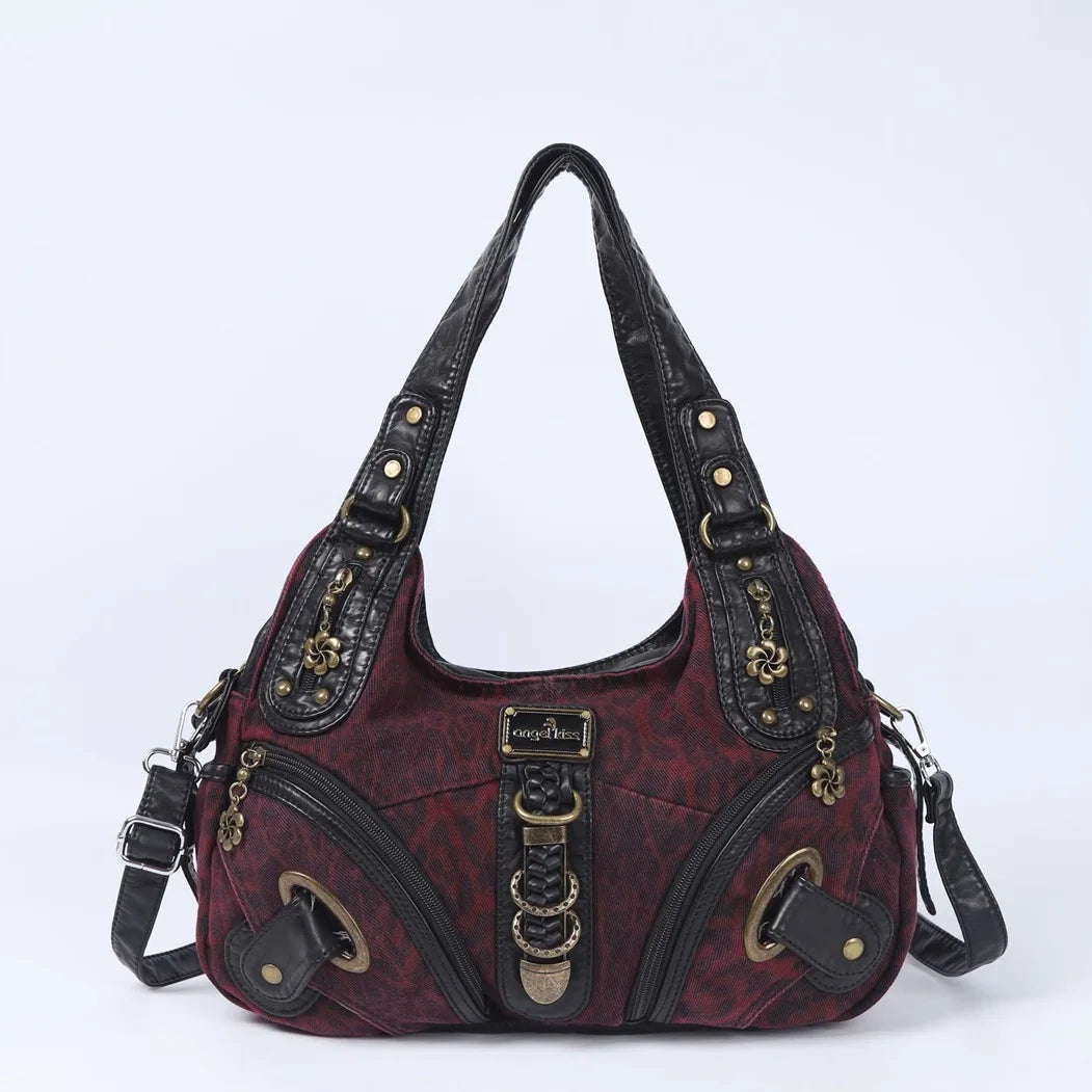 Vintage Bag Women Handbags Brown Leopard Shoulder Bag Top-handle Handbag Fashion Satchel Dumpling Shoulder Bag Tote Hobos
