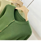 Classic O-Neck Knit Cardigan