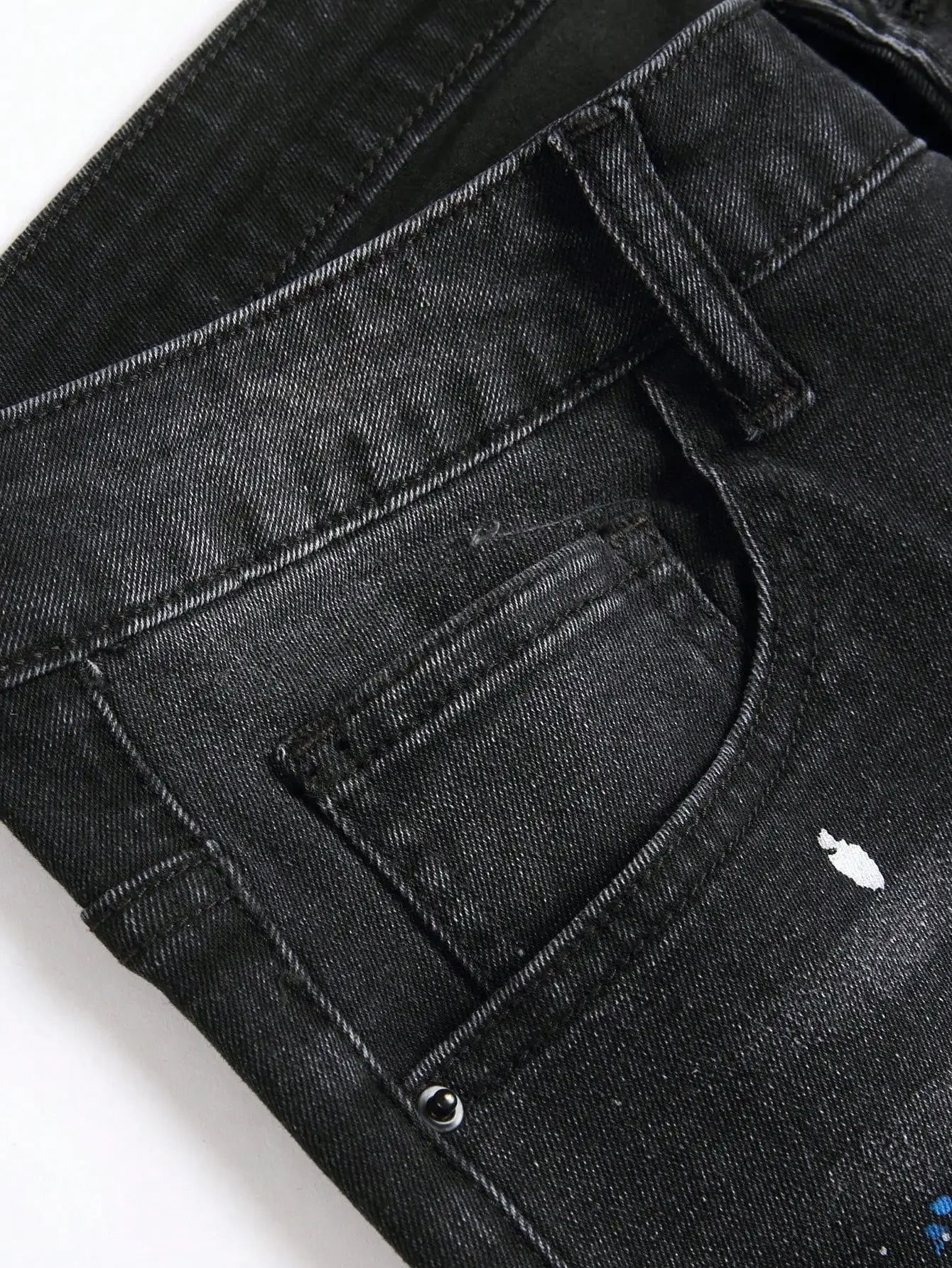 Men's Y2K Slim Fit Stretch Denim Jeans | Hip Hop Style