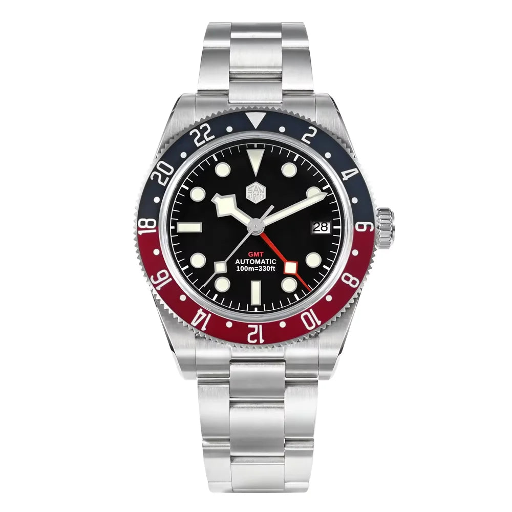 San Martin 39mm NH34 GMT Automatic Watch SN0109