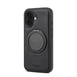 iPhone Faux Leather Case with 360° Ring Stand