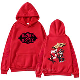 Hazbin Graphic Print Fleece Pullover Hoodie
