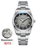 ADDIESDIVE Japan 8215 Men's Watch Bubble Mirror Glass Dress Automatic Mechanical Watch Super Luminous Luxury New Watches For Men