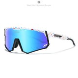 KDEAM High-End Sports Sunglasses Polarized Men's Cycling Glasses Dismountable TR90 Frame And Nose Pads Easy To Exchange