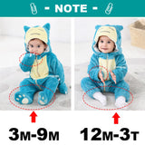 Pokemon Costume 0-5 Y Baby Snorlax Romper Anime Cosplay Kigurumi Cute Pajama Boys Girls Onesie Halloween Clothes