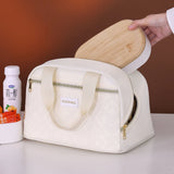 Portable Lunch Bag for OL Women Thermal Insulated Lunch Box Tote Cooler Handbag Waterproof Bento Pouch Office Food Shoulder Bags