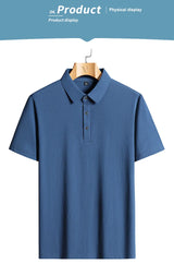 Men's Breathable Mesh Polo Shirt – Ice Silk Summer Top