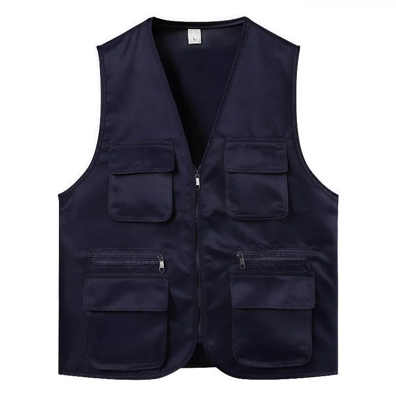 Men's Multi-Pocket Safari Vest – Lightweight All-Season Outerwear