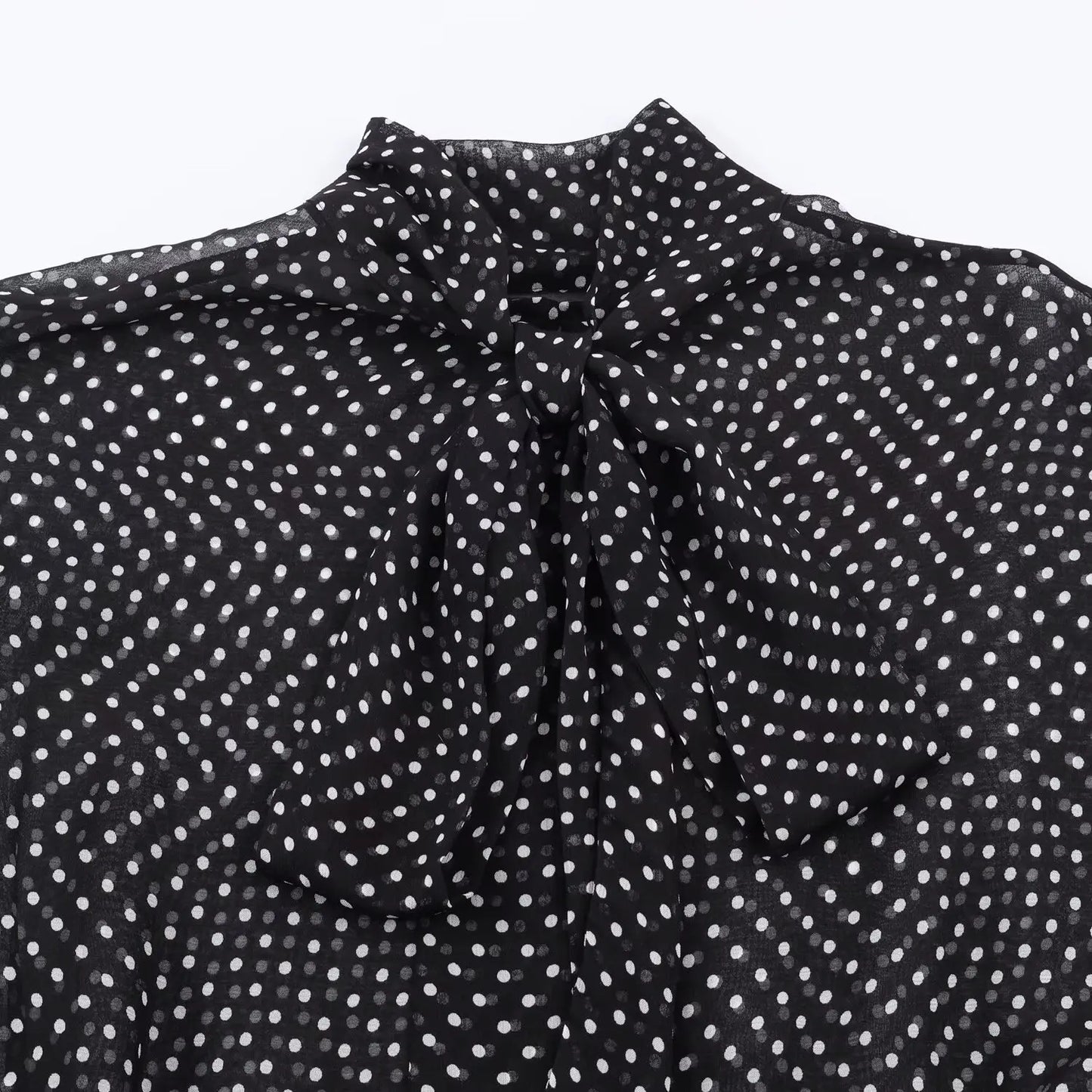 Polka Dot Printed Midi Skirts Two Piece Sets for Women 2025 Summer Chic Bow Tied Blouse Top Suits Woman 2 Piece Outfits