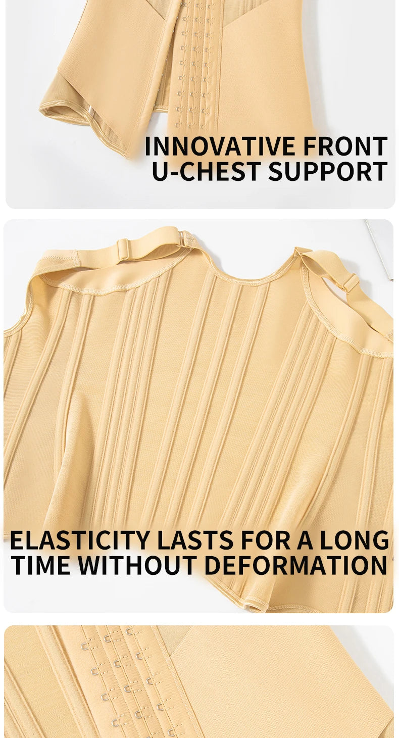 U-Shaped Waist Trainer Corset & Firm Control Body Shaper Tank Top