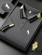 Men's Horse Embroidery Polo | Milan-Style Summer Shirt