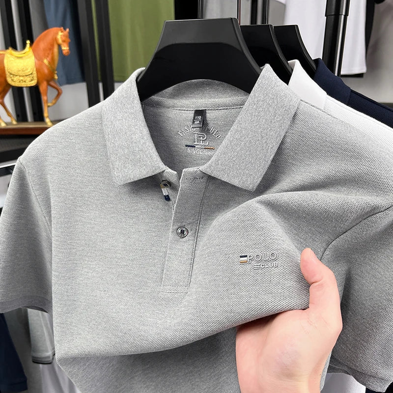 Men's Refined Short Sleeve Polo Shirt | Business Casual