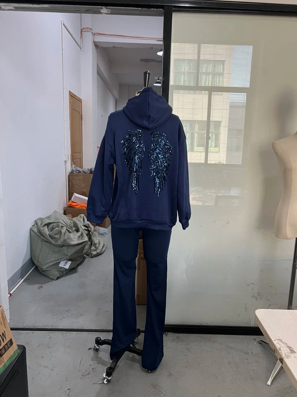 Women's Sequined Wing Hoodie