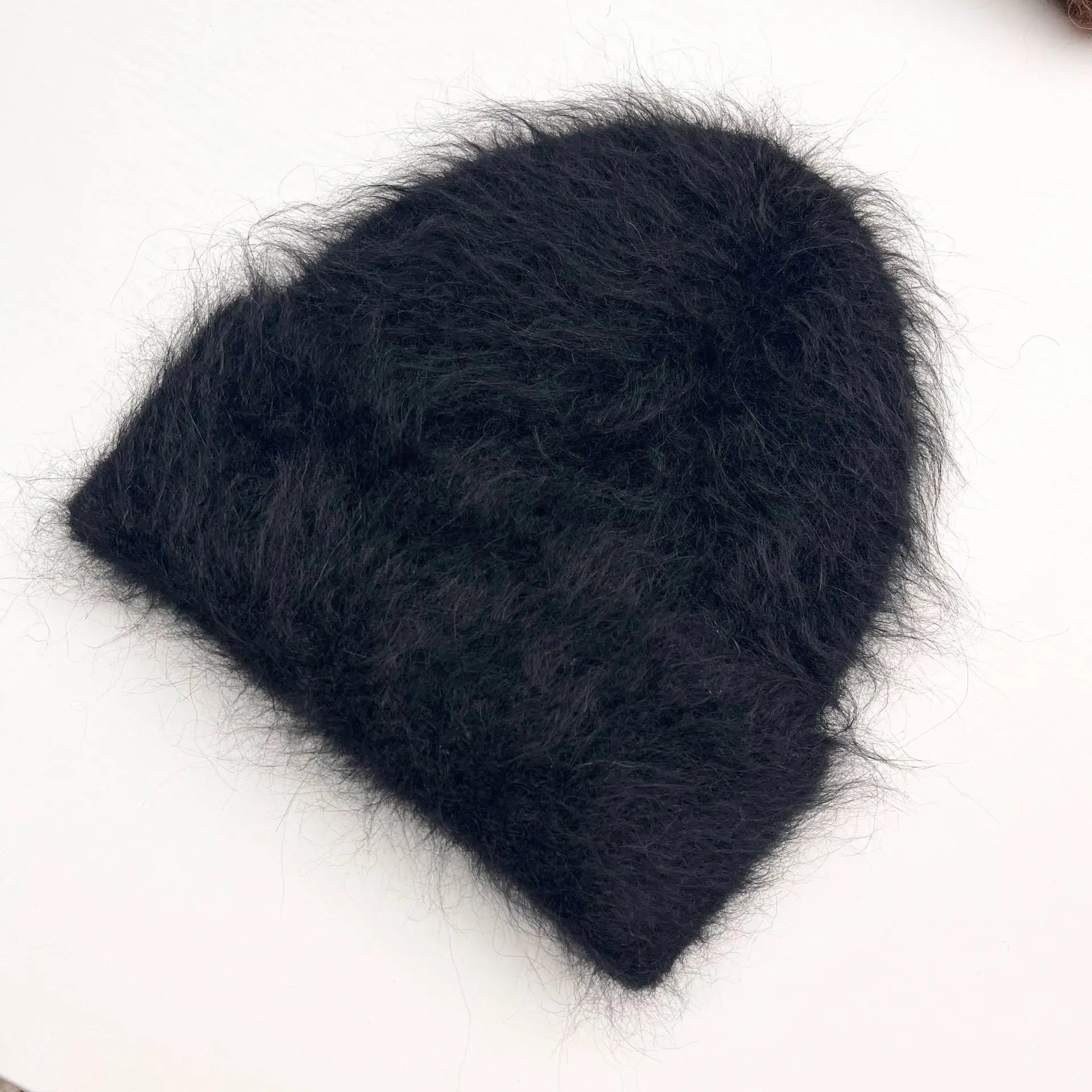 Fluffy Alpaca Wool Beanie | Women's Cozy Knit Winter Hat