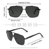 KINGSEVEN New Luxury Sunglasses Men UV400 Square Large Frame Polarized Glasses Male Women Outdoor Causal Fashion Driving Eyewear