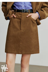Toyouth Corduroy A-Line Mini Skirt | Autumn 2025