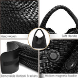 Hand-Woven Leather Tote & Shopper