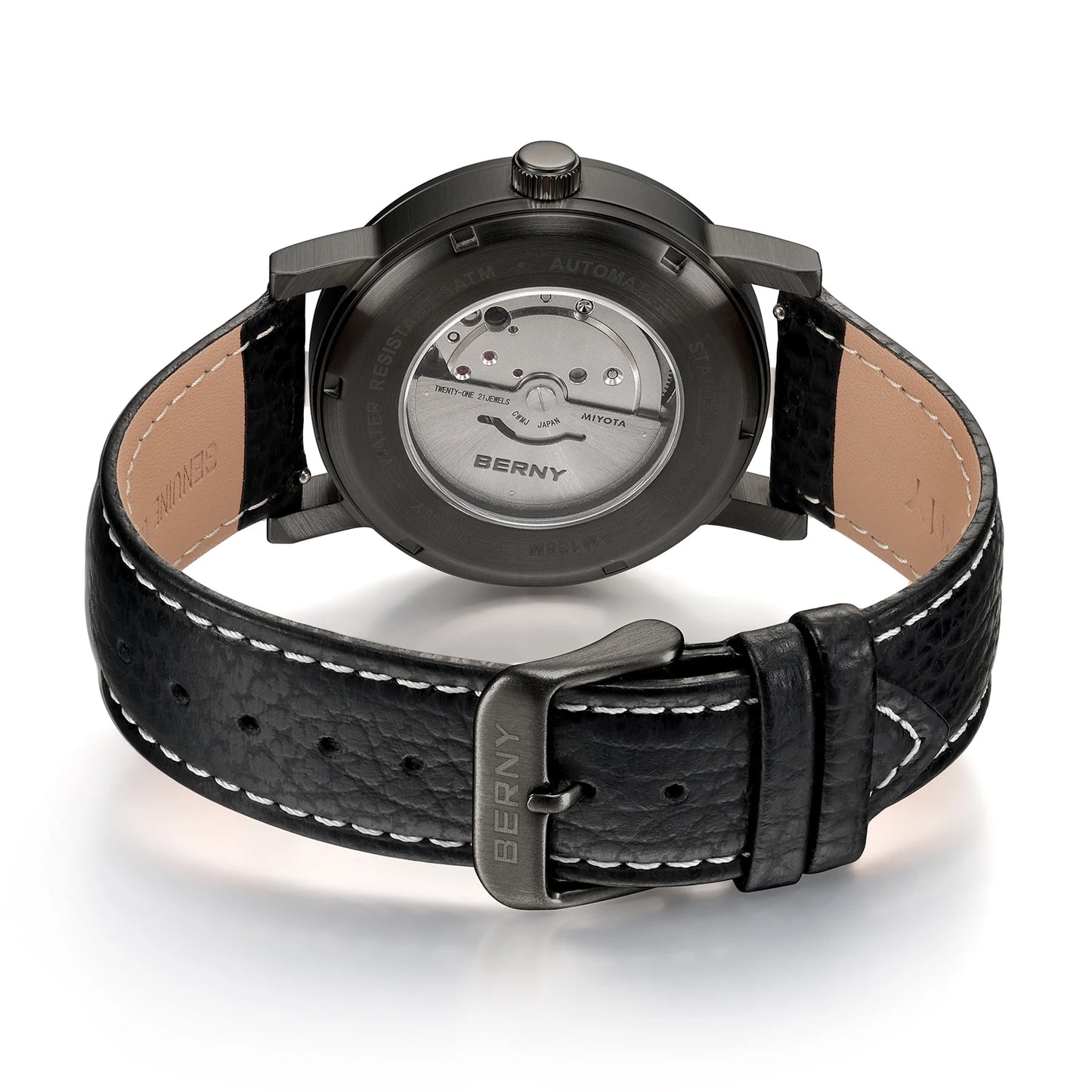 BERNY Watch for Men Automatic Self-Wind Luxury Watch Sappire MIYOTA 8215 Top Luminous 5ATM Mechanical Wristwatch