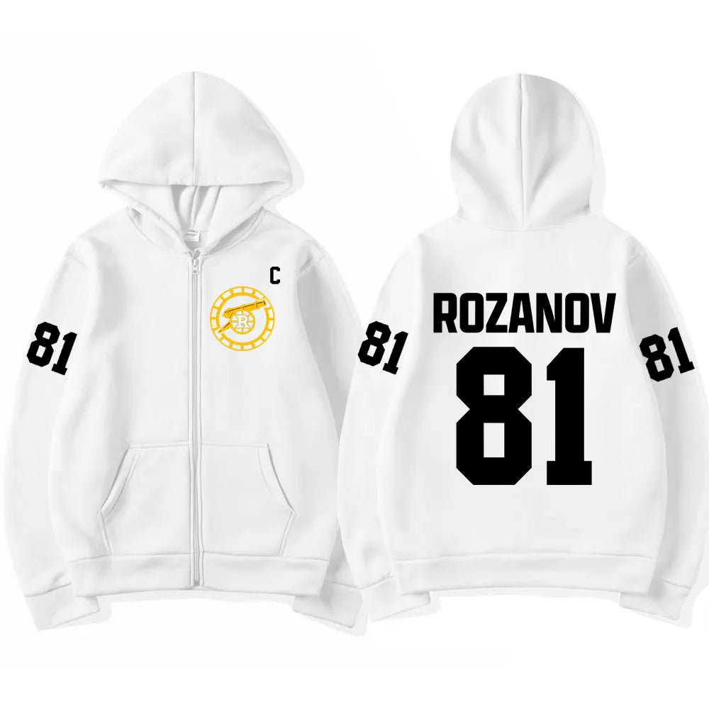 Ilya Rozanov 81 Boston Raiders Fleece Zip Hoodie