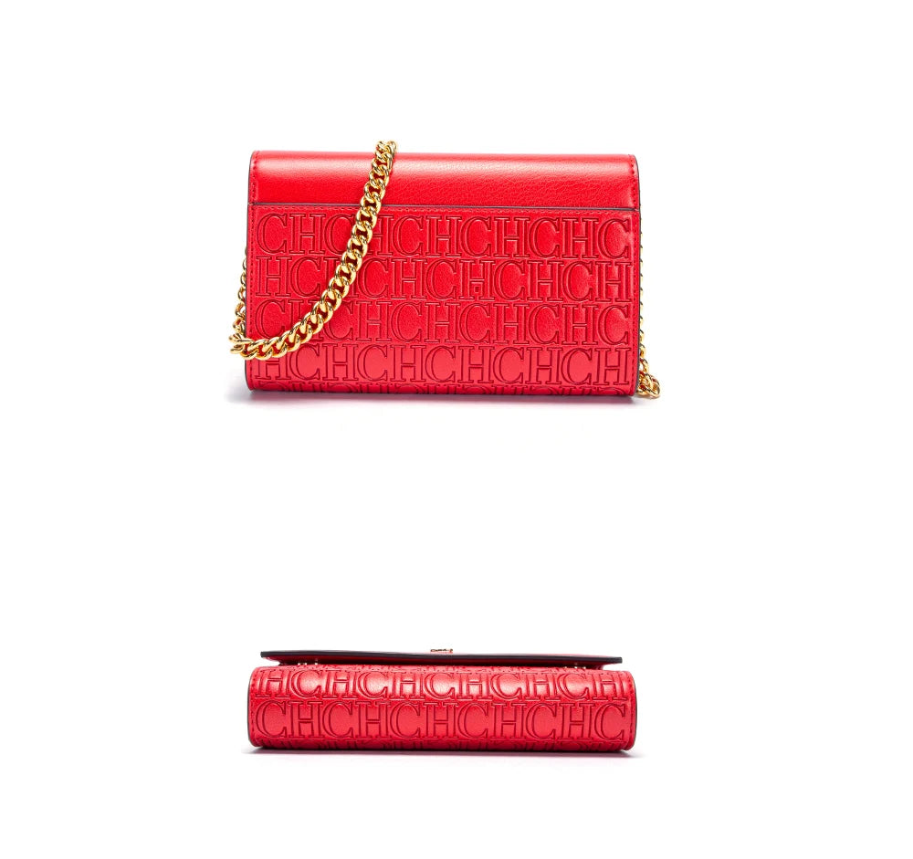 Luxury Letter Print Sequin Crossbody Bag
