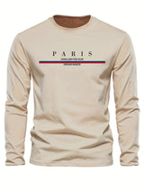 Paris Print Relaxed Fit Pullover – Premium Cotton Casual O-Neck Hoodie