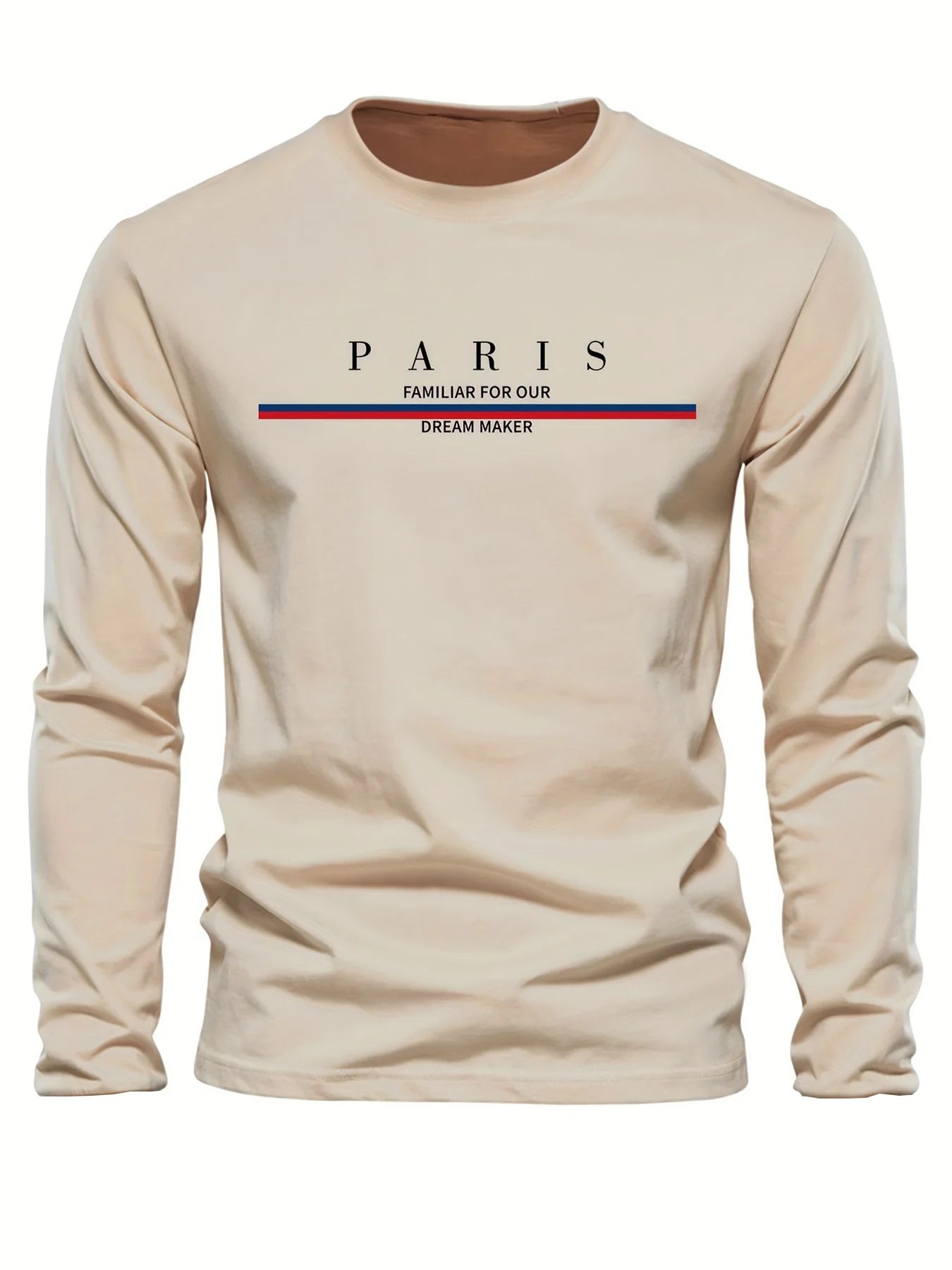 Paris Print Relaxed Fit Pullover – Premium Cotton Casual O-Neck Hoodie