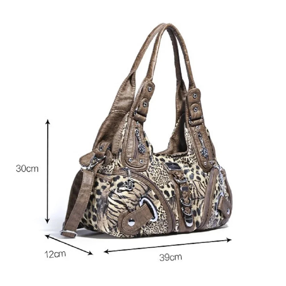 Vintage Women Handbags Fashion Shoulder Bag Large Tote Top-handle Shopping Pack Multifunctional Satchel Lady Hobos Purse