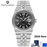 PAGANI DESIGN 2026 New Men's Watches Rose Gold Luxury Automatic Watch For Men MIYOTA 8215 Mechanical Wristwatch Sapphire crystal
