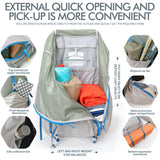 55L Internal Frame Waterproof Hiking Camping Backpack with Rain Cover, Large Lightweight Travel Daypack Rucksack for Climbing