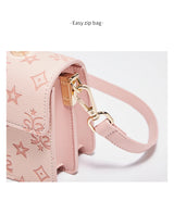 FOXER Brand PVC Leather Pink Handbag Women's Shoulder Bag Chic Small Square Bag Fashion Female Crossbody Bag Ligth Luxury