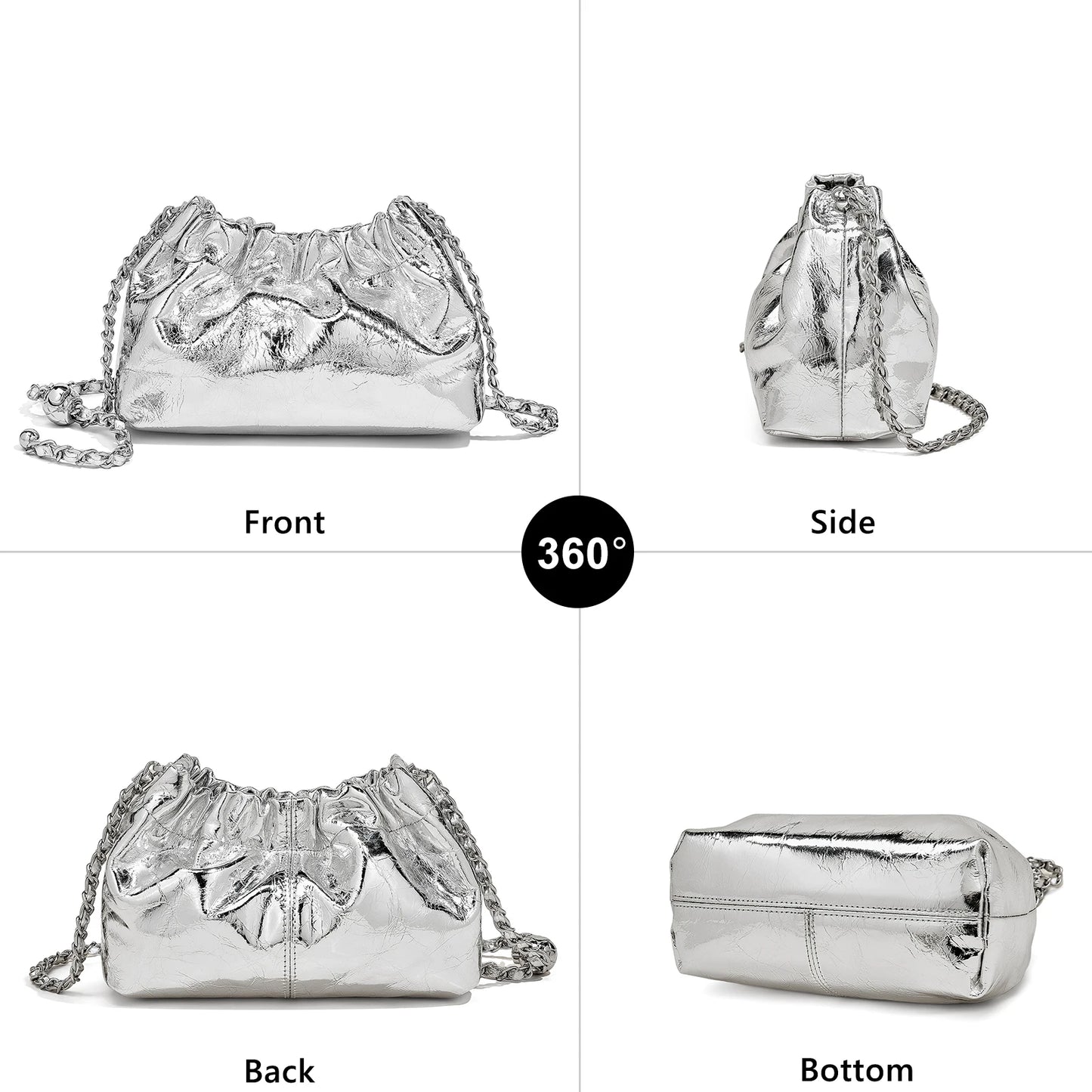 FOXER Genuine Leather Women Small Shoulder Bag Lady Fashion Mini Crossbody Handbag Purse Perfect Gift for Wife, Girlfriend