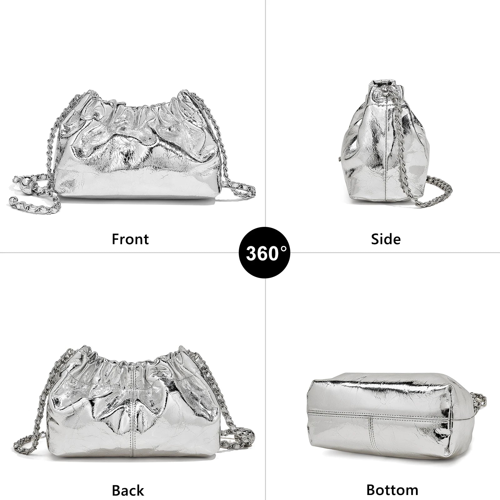 FOXER Genuine Leather Women Small Shoulder Bag Lady Fashion Mini Crossbody Handbag Purse Perfect Gift for Wife, Girlfriend