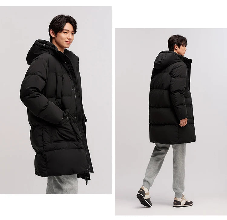 Semir Men's Premium Long Down Jacket | Waterproof