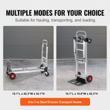 SucceBuy 400 lbs Folding Hand Truck Lightweight Dolly with Wheels Foldable Luggage Utility Cart for Warehouse Transport Moving