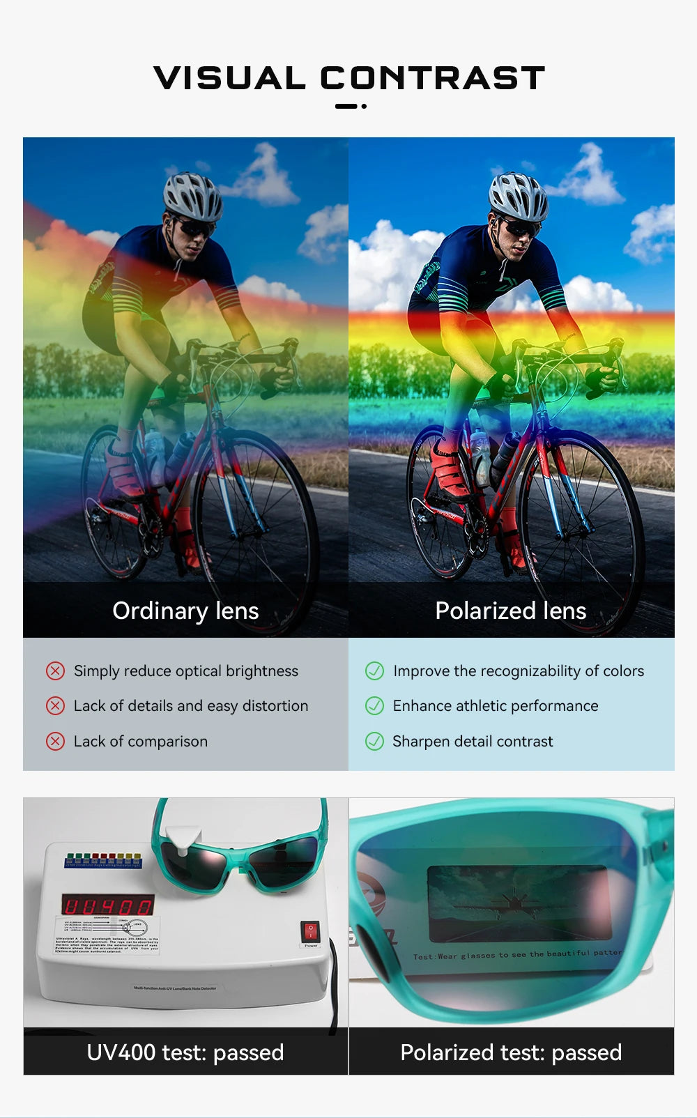 KDEAM All Black Fishing Sunglasses Polarized Performance Sports Sun Glasses For Men TR90 With Skull Case Category 3