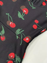 Cherry Print Vintage A-Line Sundress | Y2K Summer Party Style