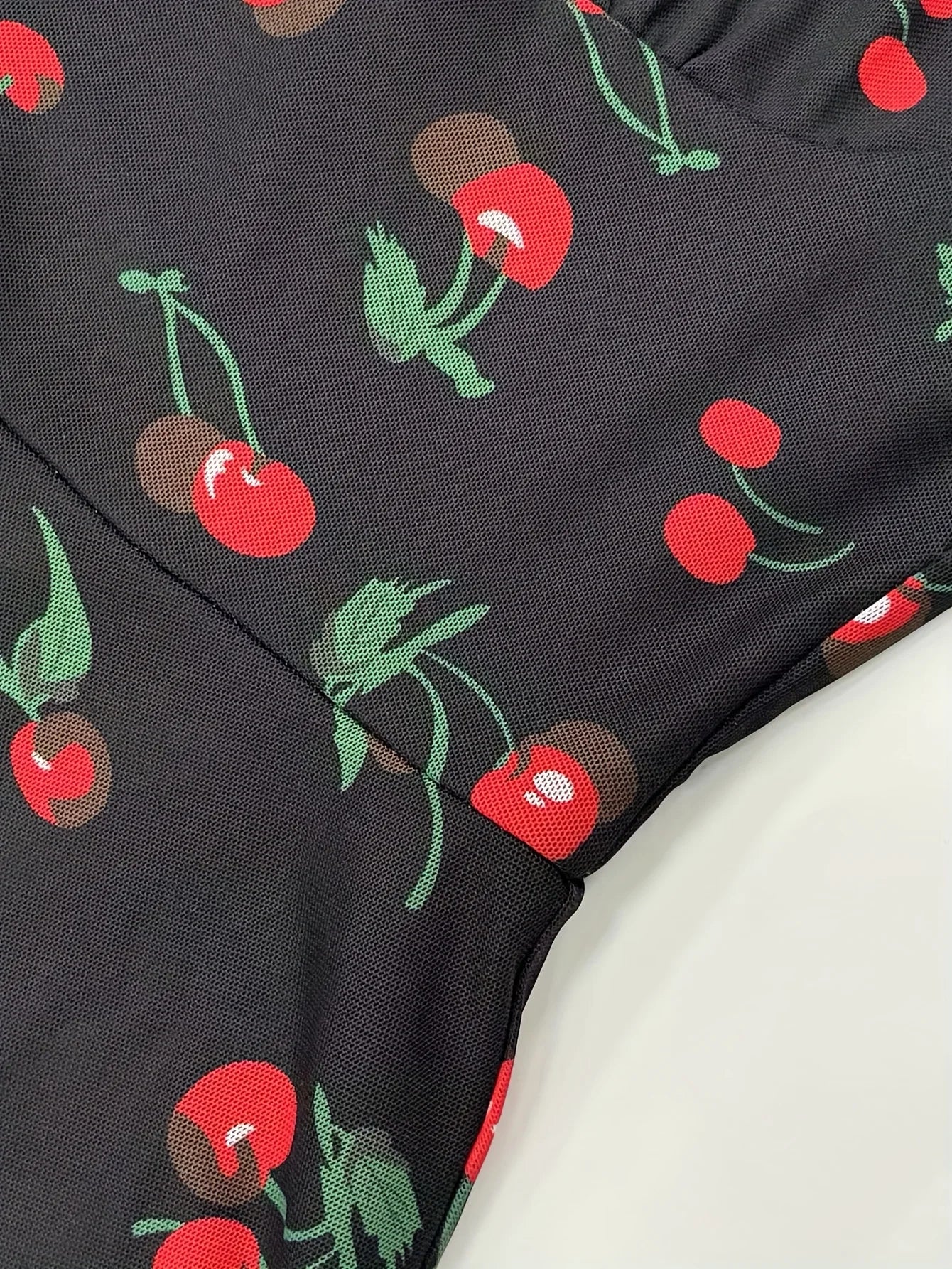 Cherry Print Vintage A-Line Sundress | Y2K Summer Party Style