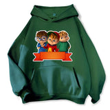 2026 Fashion Neutral Casual Sports Men's and Women's Hoodies Alvin Chipmunk Halloween Men's and Women's Hoodies Trendy Clothing