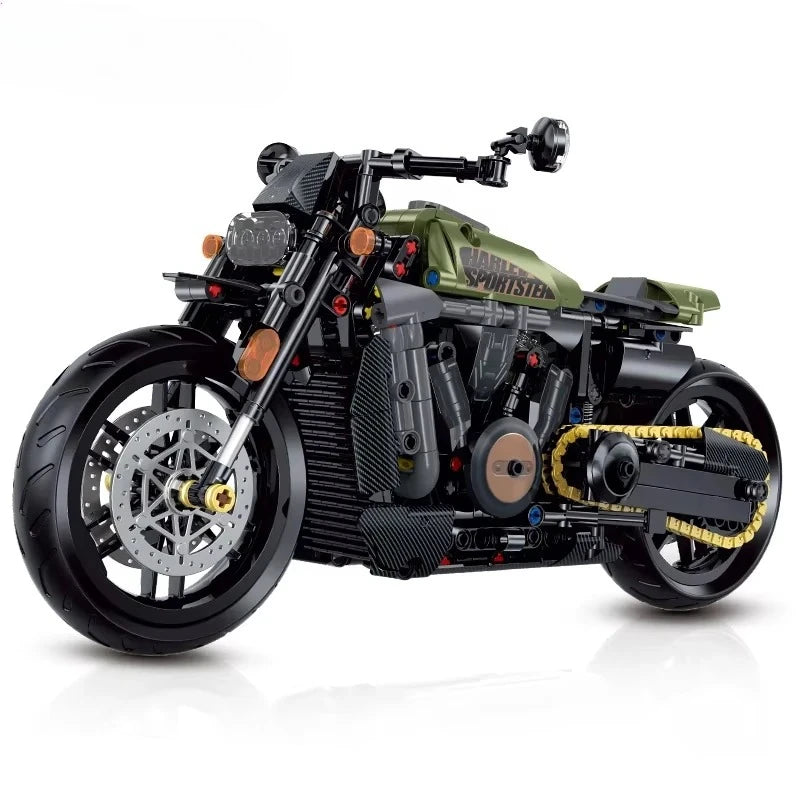 Hakinang Leilong Motorcycle Building Blocks Children’s Toy Model as a Birthday, Christmas, or Thanksgiving Gift for Kids