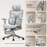 Ergonomic Gaming Chair with 6D Armrest & Lumbar Support