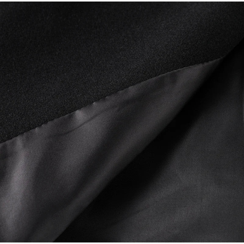 Urban Stand-Collar Woolen Coat