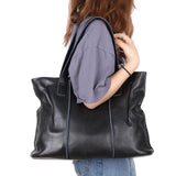 Women's Large Capacity Cowhide Handbag Female Retro Fashion Luxury Bags Ladies Real Natural Cow Leather Shoulder Bag for Lady