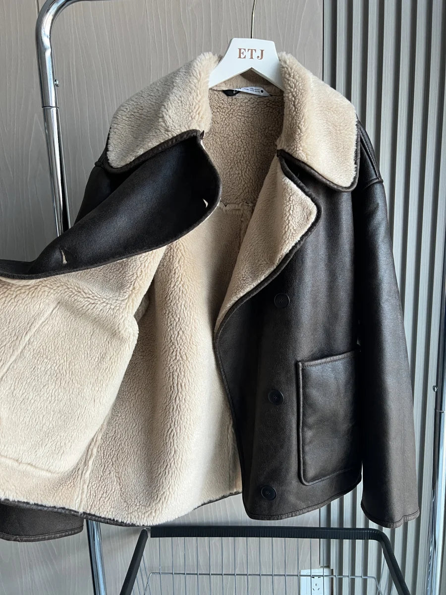 Women’s ZW Series Oversized Long-Sleeve Warm Coat