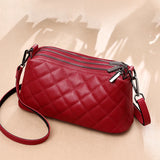 Designer 3 Layers Women's Handbag Cow Leather Female Tote Sac Luxury Soft Solid Genuine Leather Shoulder Crossbody Bag For Women