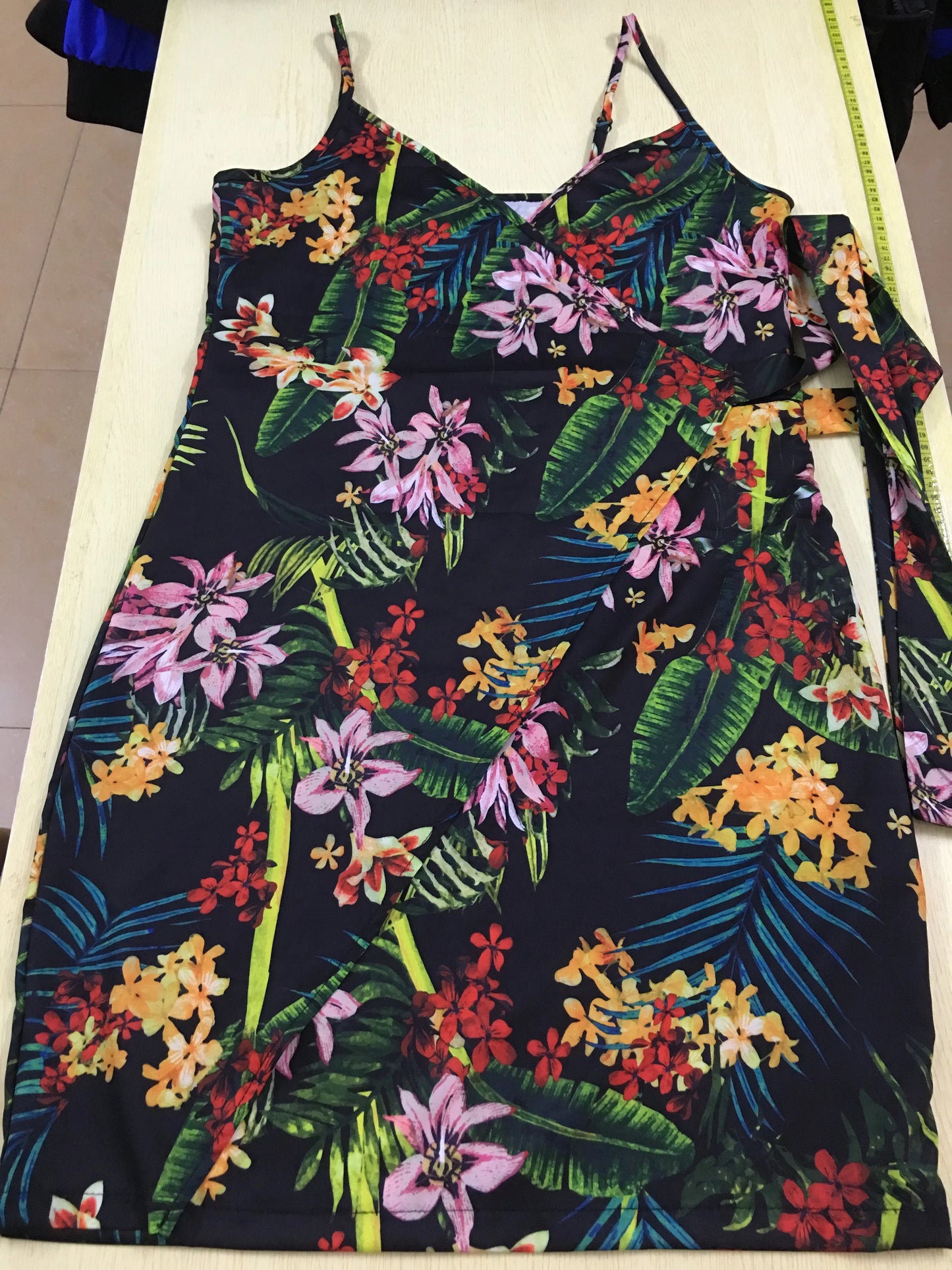 V-Neck Bodycon Mini Dress