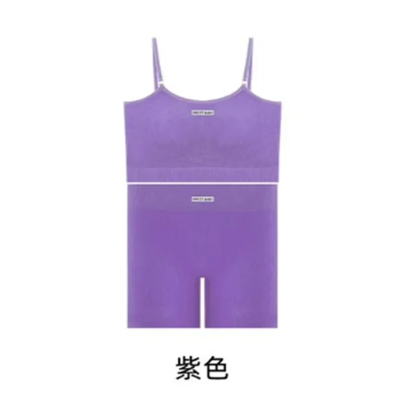 Women Seamless Yoga Sets Summer Fitness Workout Suits Sport Bra High Waist Leggings Sexy Outfits 2024 Female Casual Sportswear
