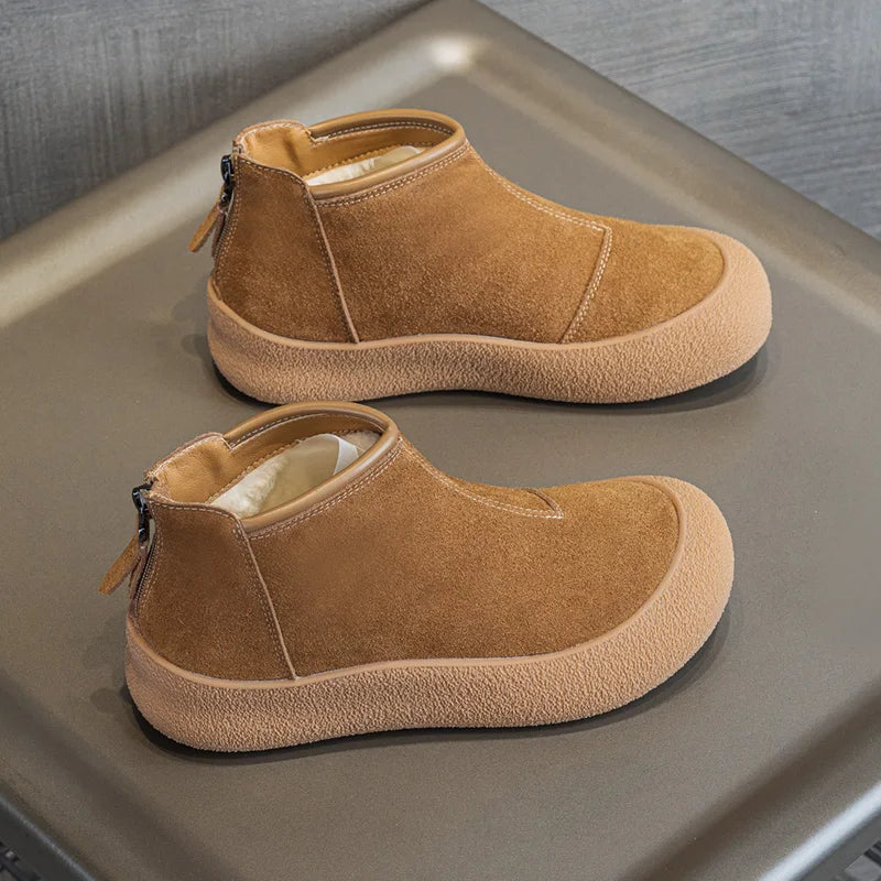Premium Genuine Leather Winter Snow Boots