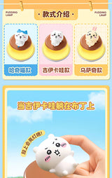 Chiikawa Pudding Lamp Kawaii Hachiware Usagi Desktop Ornament Toy Birthday Gift Anime Fans Bedroom Bedhead Atmosphere Lighting