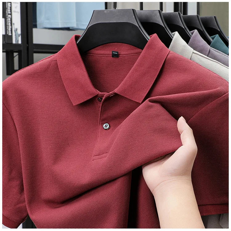 Men's Premium Cotton Polo Shirt – 19 Colors