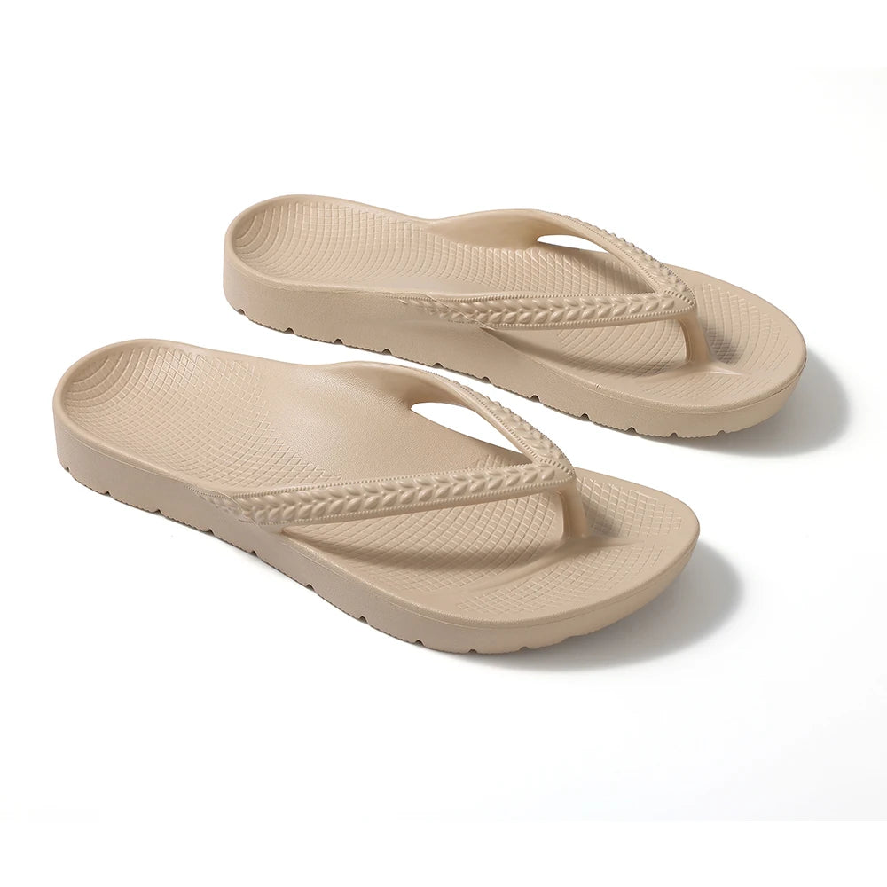 Crestar Women's Orthopedic Flip Flops Summer New EVA Sandals For Plantar Fasciitis Relief Comfort Unisex Non-slip Beach Slippers
